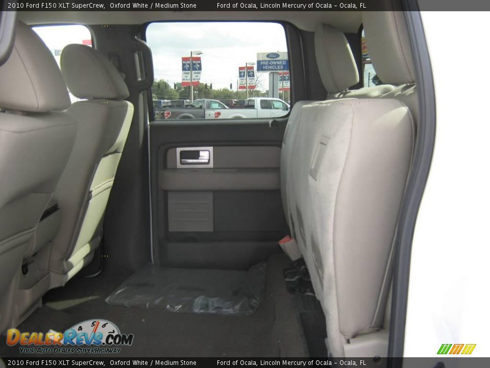 2010 Ford F150 XLT SuperCrew Oxford White / Medium Stone Photo #4
