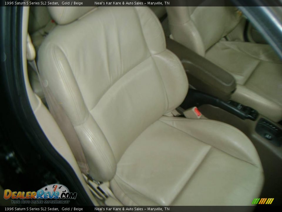 1996 Saturn S Series SL2 Sedan Gold / Beige Photo #14