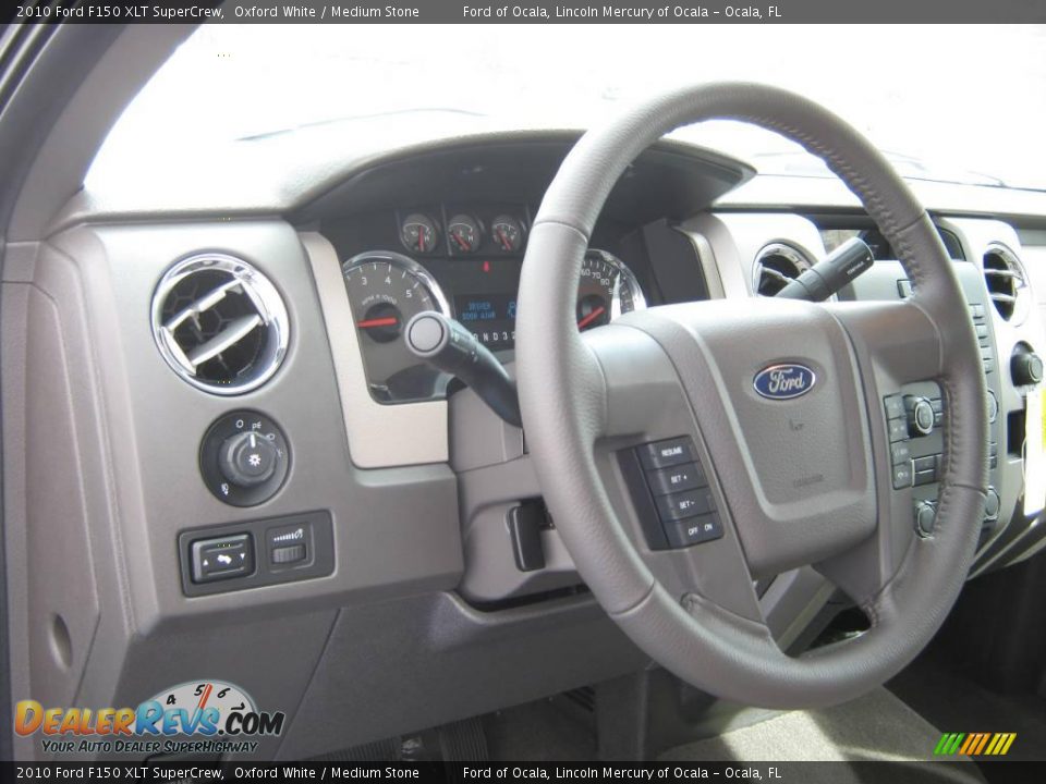 2010 Ford F150 XLT SuperCrew Oxford White / Medium Stone Photo #5