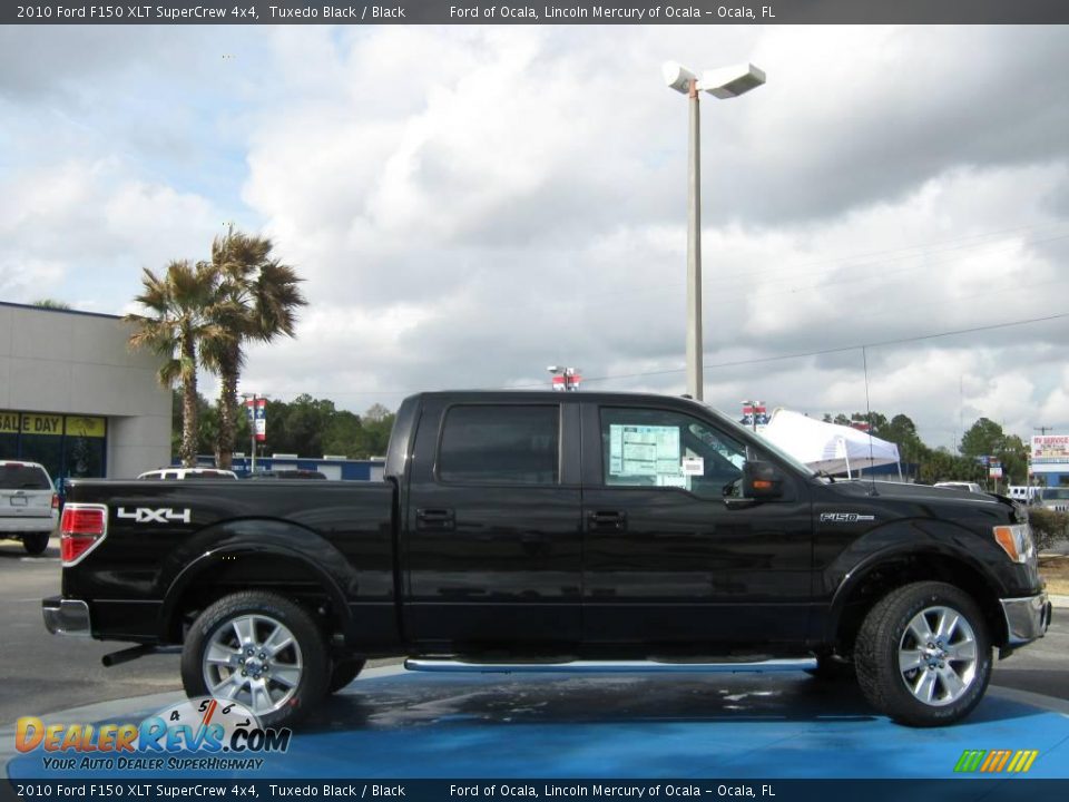 2010 Ford F150 XLT SuperCrew 4x4 Tuxedo Black / Black Photo #2