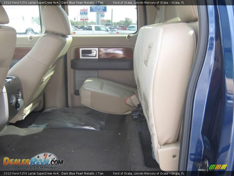 2010 Ford F150 Lariat SuperCrew 4x4 Dark Blue Pearl Metallic / Tan Photo #5