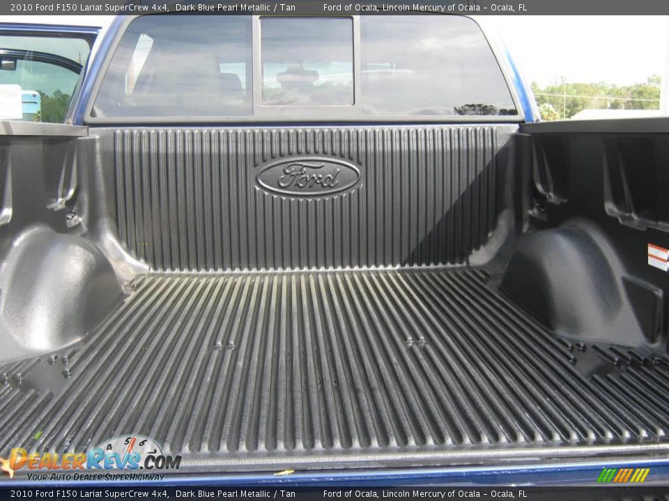 2010 Ford F150 Lariat SuperCrew 4x4 Dark Blue Pearl Metallic / Tan Photo #9