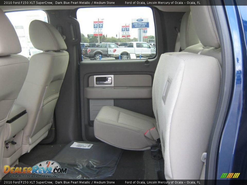 2010 Ford F150 XLT SuperCrew Dark Blue Pearl Metallic / Medium Stone Photo #4