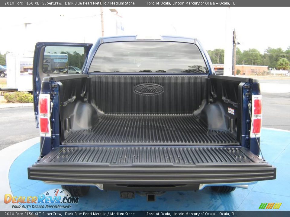 2010 Ford F150 XLT SuperCrew Dark Blue Pearl Metallic / Medium Stone Photo #8