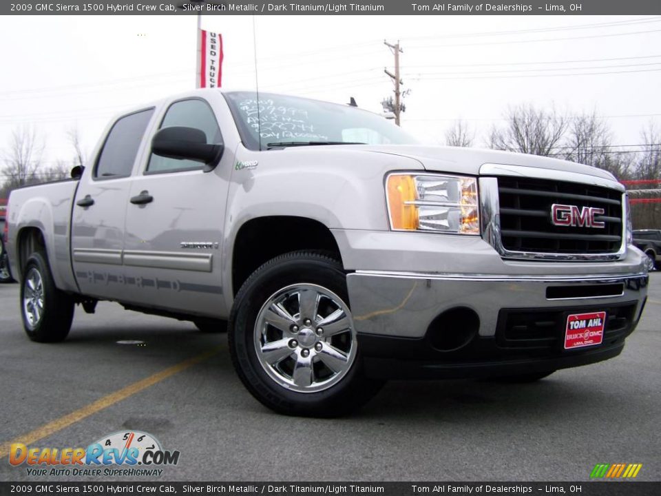 2009 GMC Sierra 1500 Hybrid Crew Cab Silver Birch Metallic / Dark Titanium/Light Titanium Photo #1