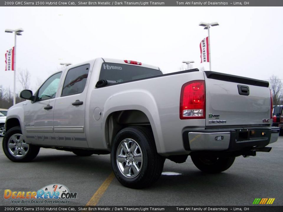2009 GMC Sierra 1500 Hybrid Crew Cab Silver Birch Metallic / Dark Titanium/Light Titanium Photo #4