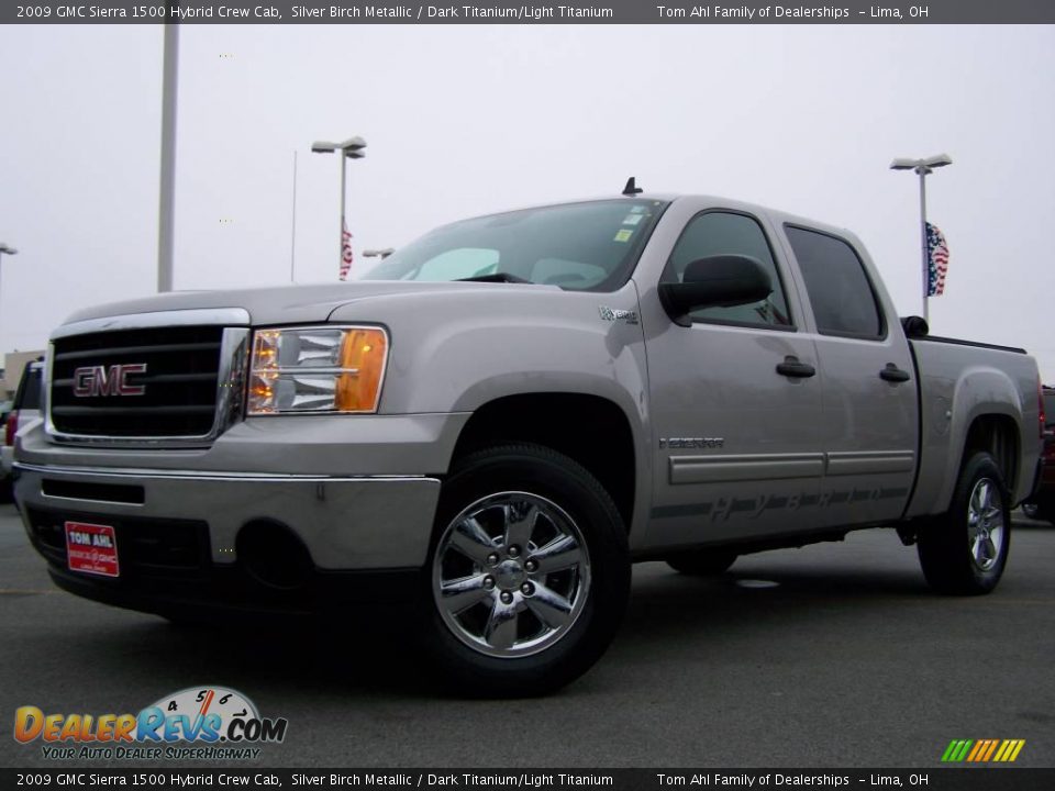 2009 GMC Sierra 1500 Hybrid Crew Cab Silver Birch Metallic / Dark Titanium/Light Titanium Photo #5