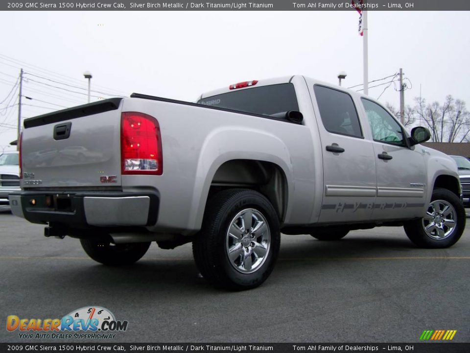 2009 GMC Sierra 1500 Hybrid Crew Cab Silver Birch Metallic / Dark Titanium/Light Titanium Photo #8