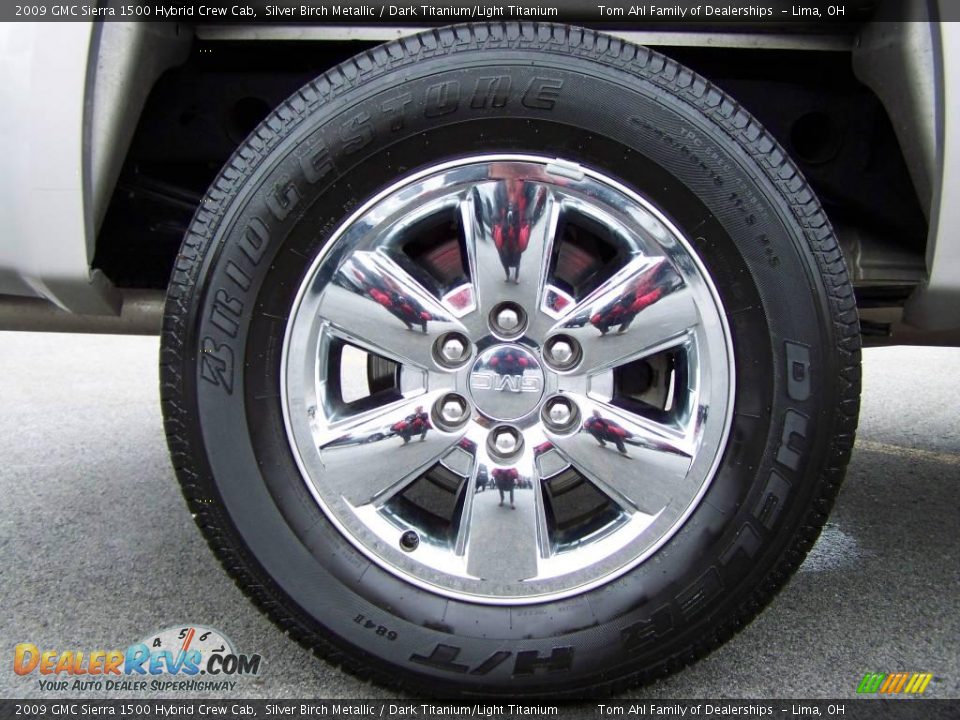 2009 GMC Sierra 1500 Hybrid Crew Cab Silver Birch Metallic / Dark Titanium/Light Titanium Photo #9