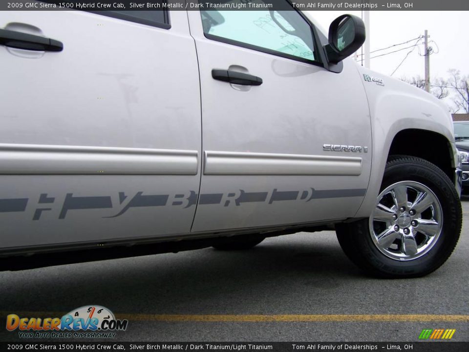 2009 GMC Sierra 1500 Hybrid Crew Cab Silver Birch Metallic / Dark Titanium/Light Titanium Photo #10