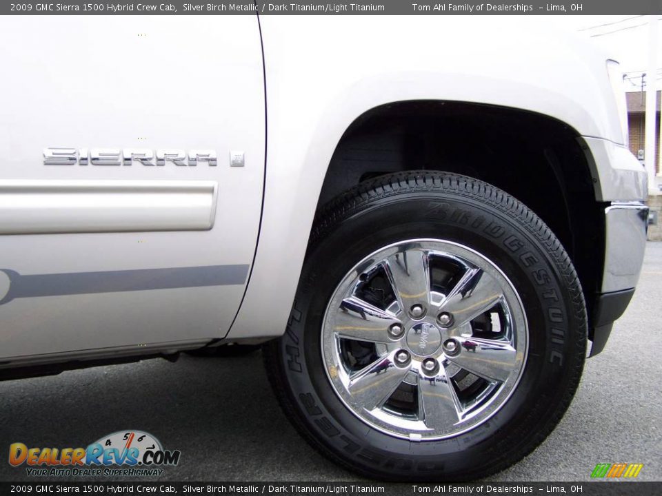 2009 GMC Sierra 1500 Hybrid Crew Cab Silver Birch Metallic / Dark Titanium/Light Titanium Photo #11