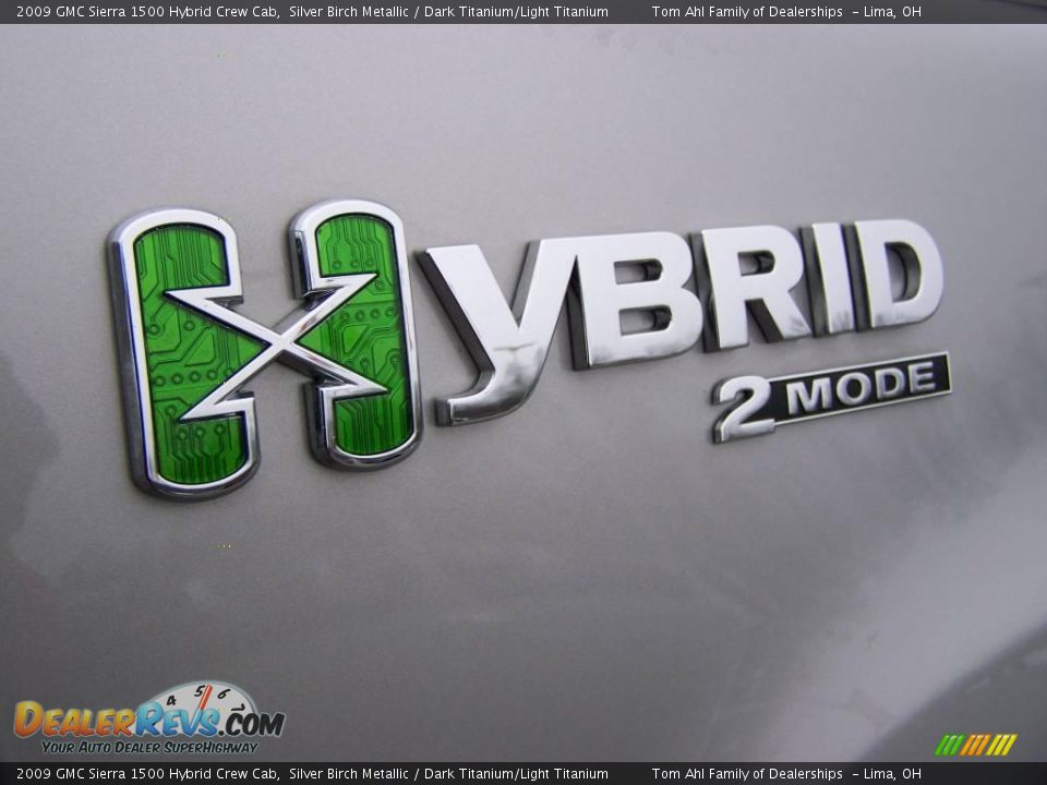2009 GMC Sierra 1500 Hybrid Crew Cab Silver Birch Metallic / Dark Titanium/Light Titanium Photo #12
