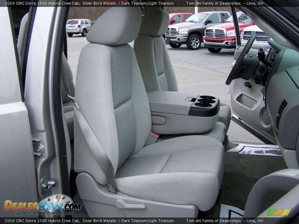 2009 GMC Sierra 1500 Hybrid Crew Cab Silver Birch Metallic / Dark Titanium/Light Titanium Photo #17