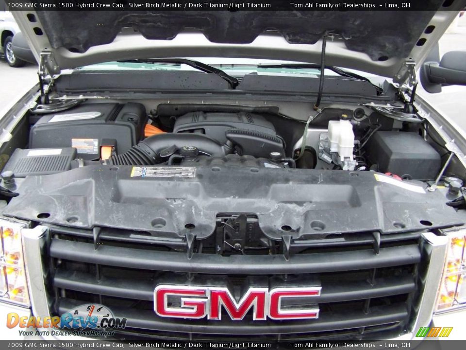 2009 GMC Sierra 1500 Hybrid Crew Cab Silver Birch Metallic / Dark Titanium/Light Titanium Photo #19