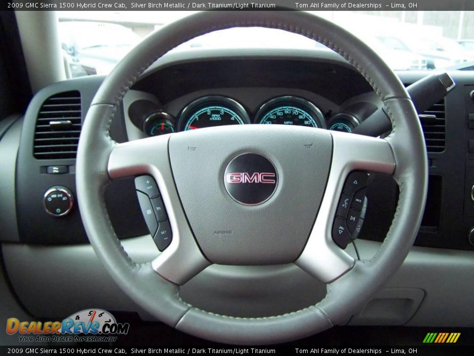 2009 GMC Sierra 1500 Hybrid Crew Cab Silver Birch Metallic / Dark Titanium/Light Titanium Photo #21