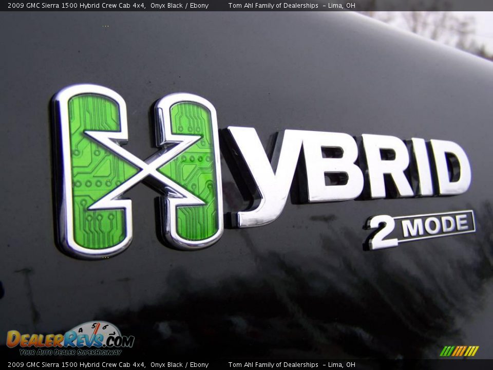2009 GMC Sierra 1500 Hybrid Crew Cab 4x4 Onyx Black / Ebony Photo #3