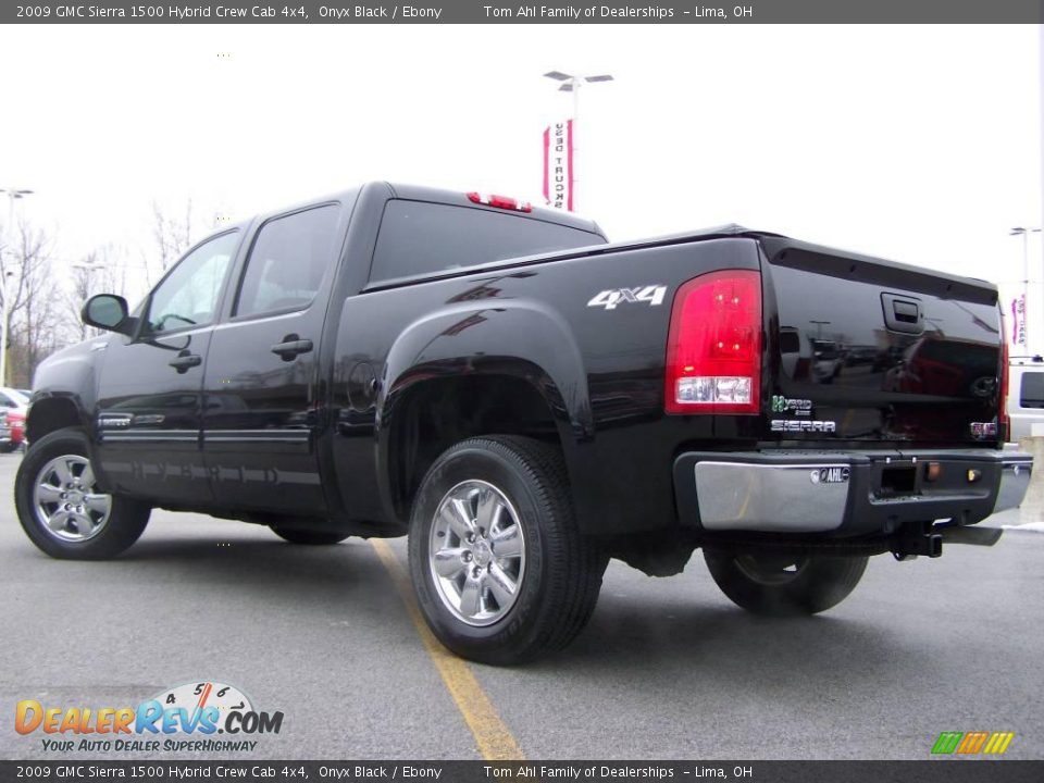 2009 GMC Sierra 1500 Hybrid Crew Cab 4x4 Onyx Black / Ebony Photo #5