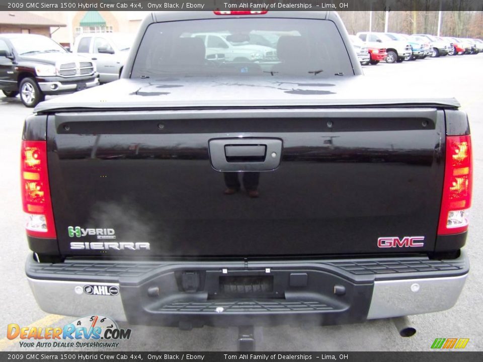 2009 GMC Sierra 1500 Hybrid Crew Cab 4x4 Onyx Black / Ebony Photo #8