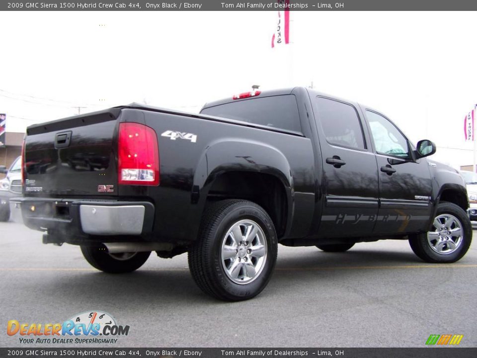 2009 GMC Sierra 1500 Hybrid Crew Cab 4x4 Onyx Black / Ebony Photo #9