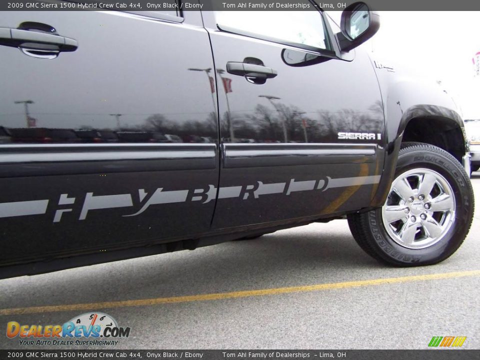 2009 GMC Sierra 1500 Hybrid Crew Cab 4x4 Onyx Black / Ebony Photo #11