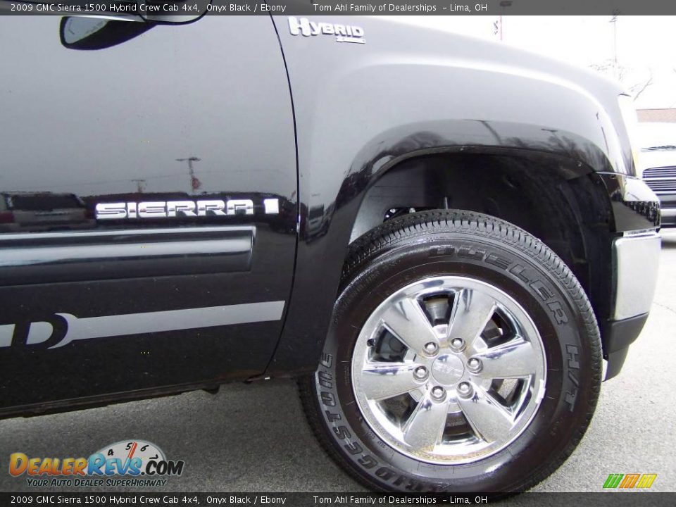 2009 GMC Sierra 1500 Hybrid Crew Cab 4x4 Onyx Black / Ebony Photo #12