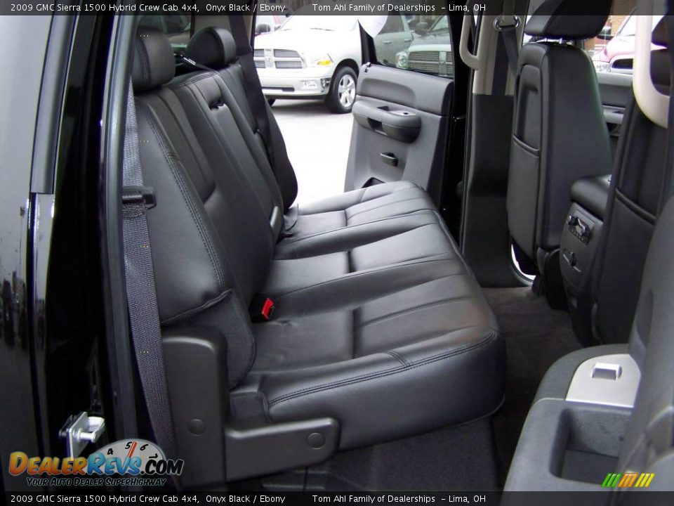 2009 GMC Sierra 1500 Hybrid Crew Cab 4x4 Onyx Black / Ebony Photo #18