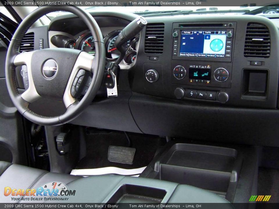 2009 GMC Sierra 1500 Hybrid Crew Cab 4x4 Onyx Black / Ebony Photo #20