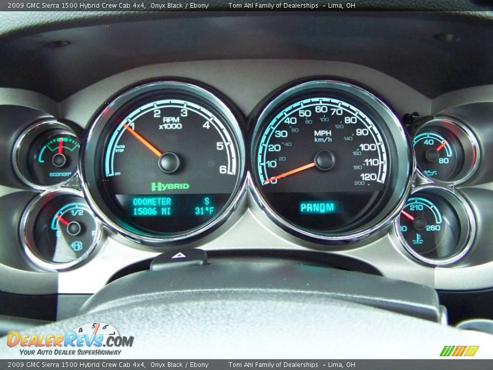 2009 GMC Sierra 1500 Hybrid Crew Cab 4x4 Onyx Black / Ebony Photo #23