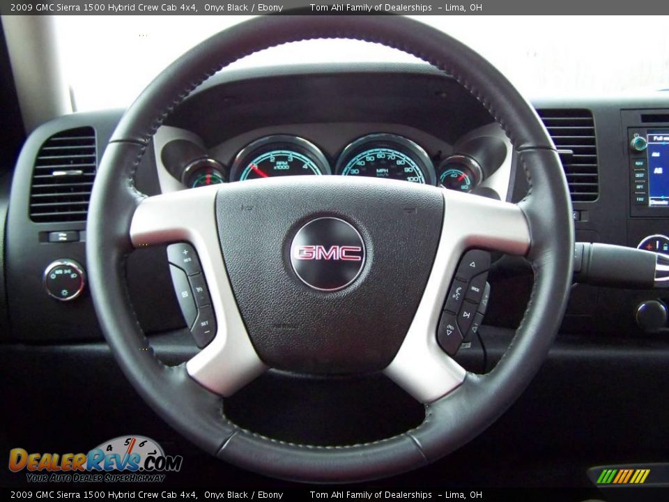 2009 GMC Sierra 1500 Hybrid Crew Cab 4x4 Onyx Black / Ebony Photo #24
