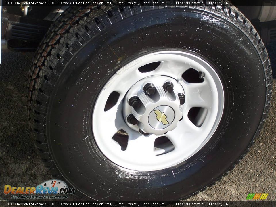 2010 Chevrolet Silverado 3500HD Work Truck Regular Cab 4x4 Summit White / Dark Titanium Photo #11