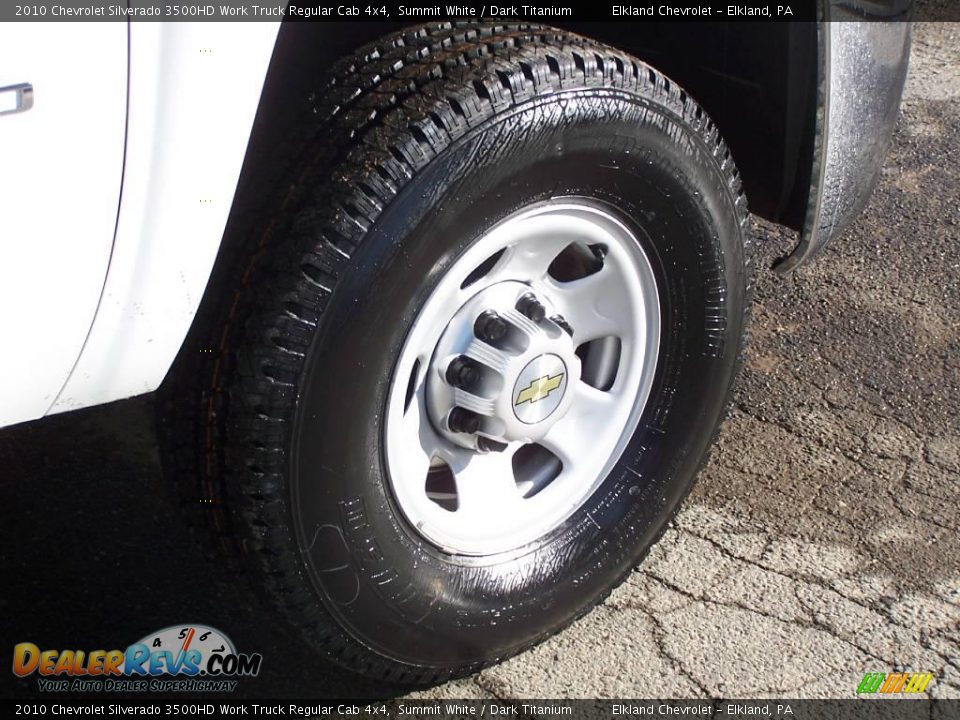 2010 Chevrolet Silverado 3500HD Work Truck Regular Cab 4x4 Summit White / Dark Titanium Photo #12