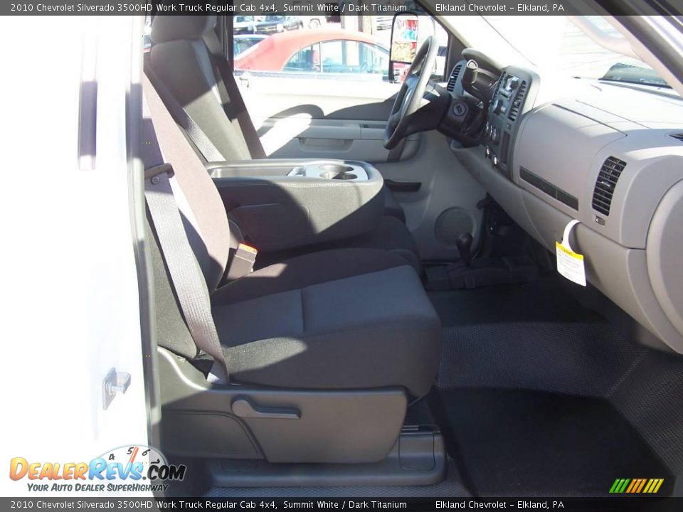 2010 Chevrolet Silverado 3500HD Work Truck Regular Cab 4x4 Summit White / Dark Titanium Photo #16