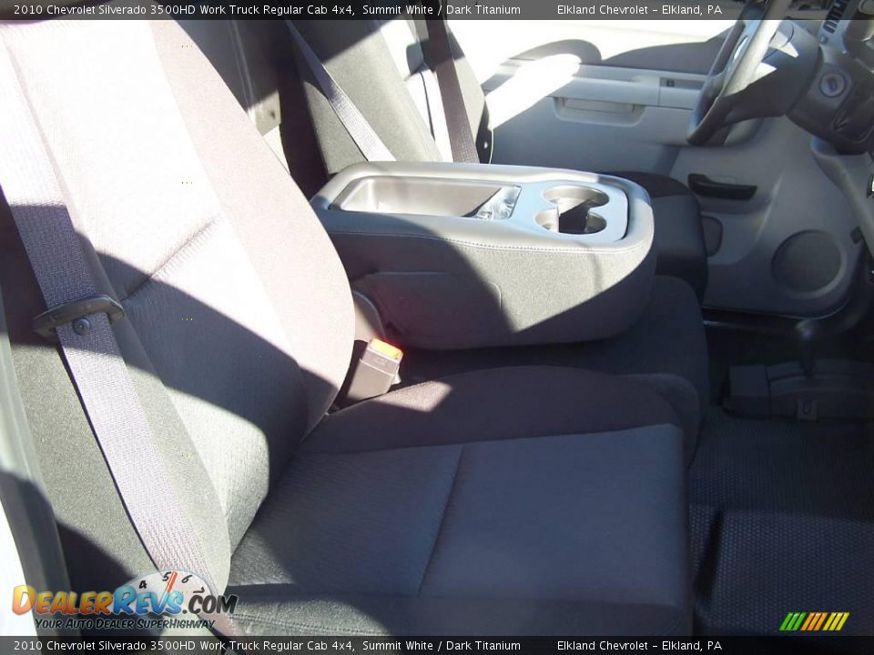 2010 Chevrolet Silverado 3500HD Work Truck Regular Cab 4x4 Summit White / Dark Titanium Photo #17