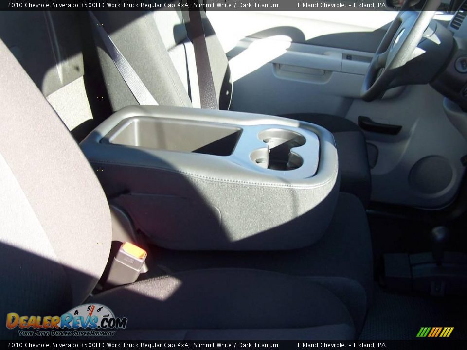 2010 Chevrolet Silverado 3500HD Work Truck Regular Cab 4x4 Summit White / Dark Titanium Photo #18