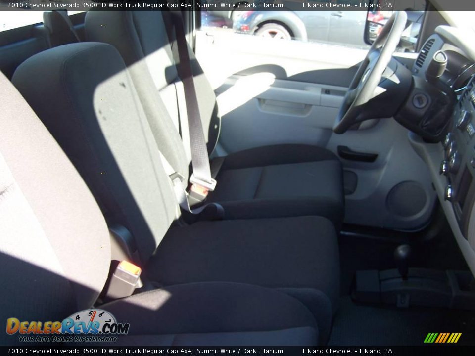 2010 Chevrolet Silverado 3500HD Work Truck Regular Cab 4x4 Summit White / Dark Titanium Photo #19