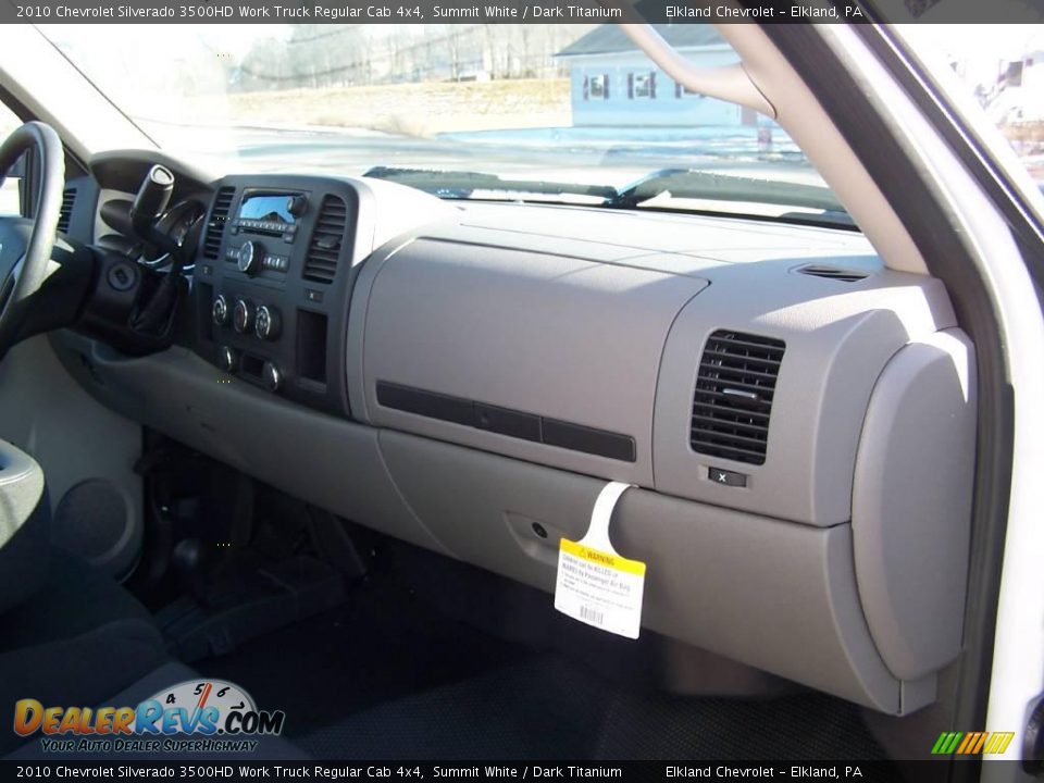 2010 Chevrolet Silverado 3500HD Work Truck Regular Cab 4x4 Summit White / Dark Titanium Photo #23