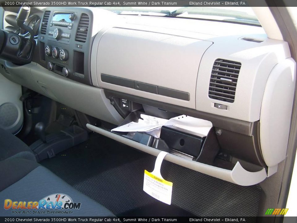 2010 Chevrolet Silverado 3500HD Work Truck Regular Cab 4x4 Summit White / Dark Titanium Photo #24