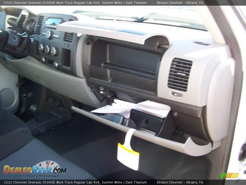 2010 Chevrolet Silverado 3500HD Work Truck Regular Cab 4x4 Summit White / Dark Titanium Photo #25