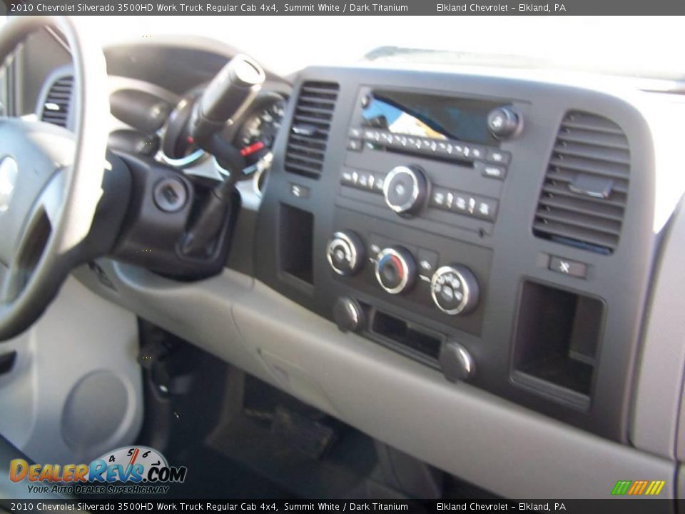 2010 Chevrolet Silverado 3500HD Work Truck Regular Cab 4x4 Summit White / Dark Titanium Photo #27