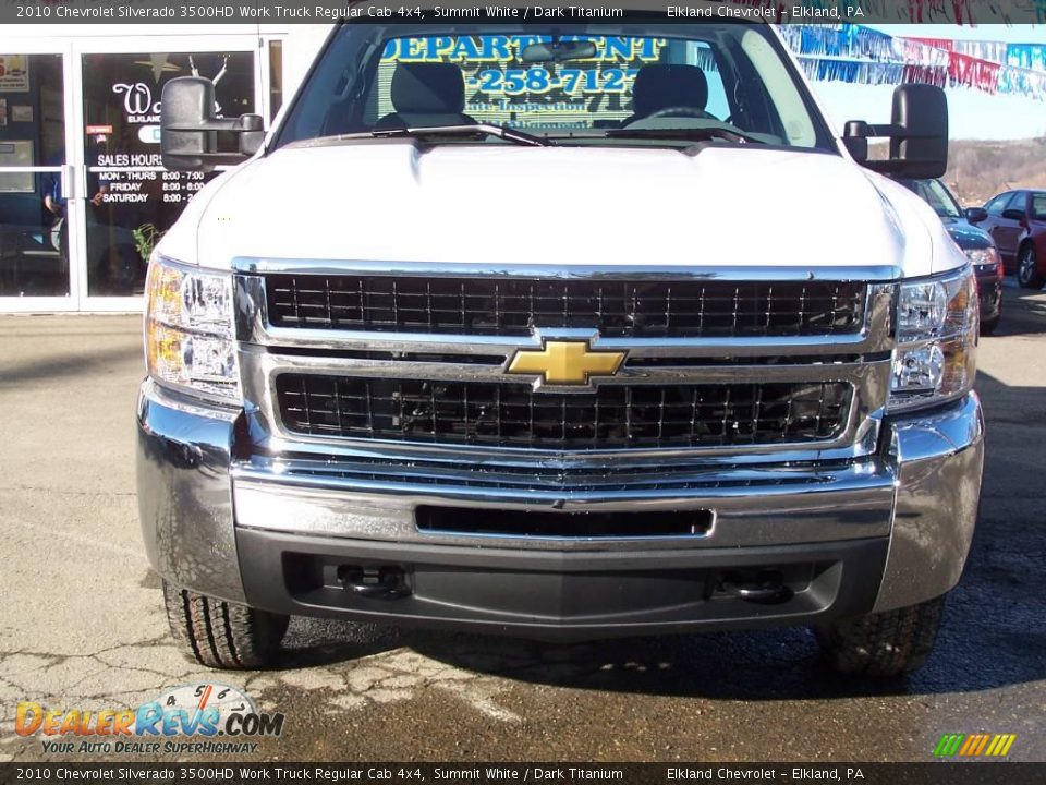 2010 Chevrolet Silverado 3500HD Work Truck Regular Cab 4x4 Summit White / Dark Titanium Photo #30