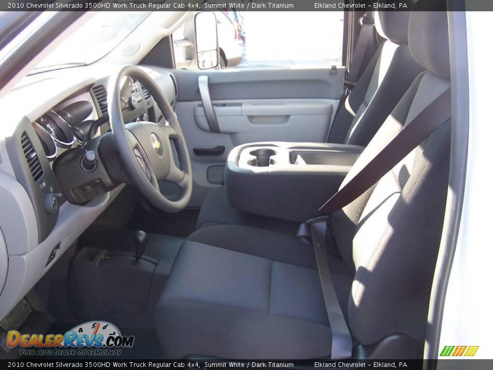2010 Chevrolet Silverado 3500HD Work Truck Regular Cab 4x4 Summit White / Dark Titanium Photo #32