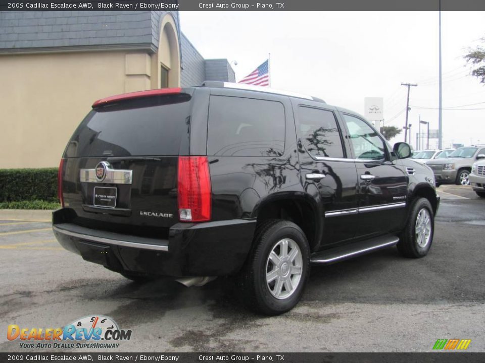 2009 Cadillac Escalade AWD Black Raven / Ebony/Ebony Photo #6