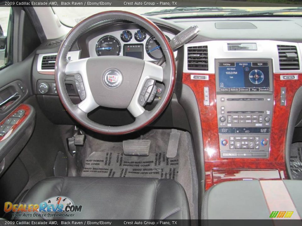 2009 Cadillac Escalade AWD Black Raven / Ebony/Ebony Photo #13