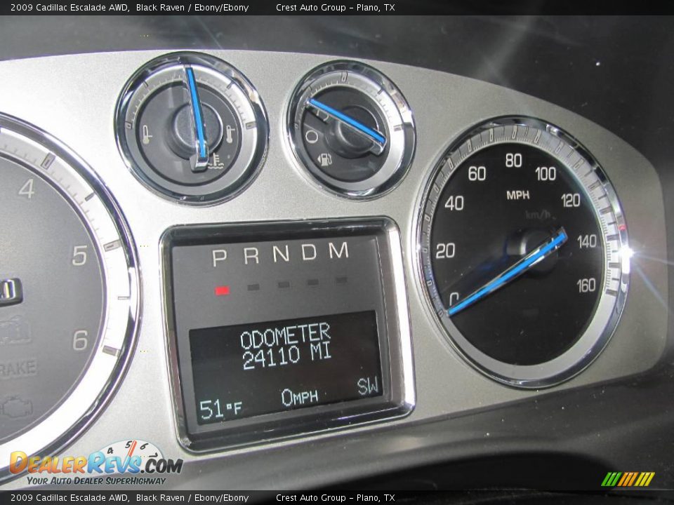 2009 Cadillac Escalade AWD Black Raven / Ebony/Ebony Photo #19