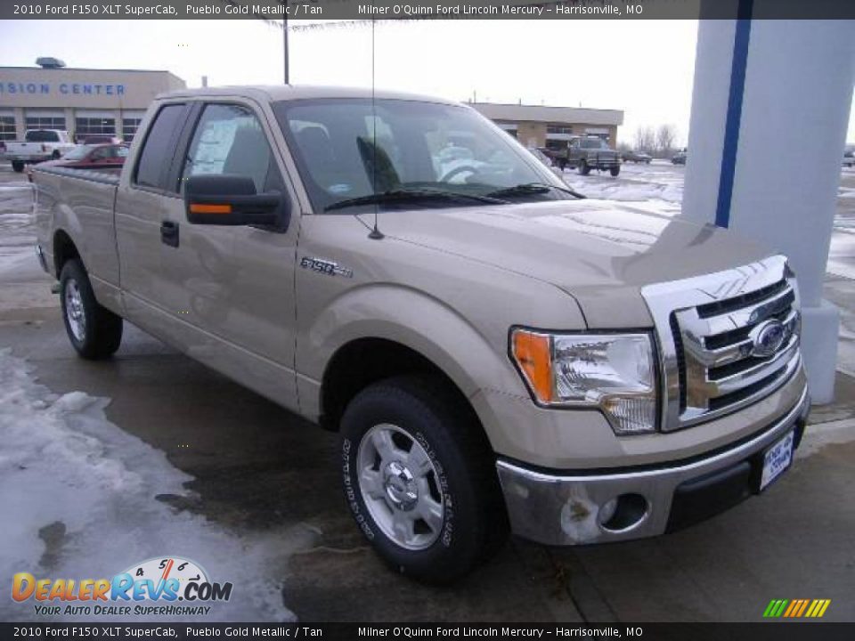 2010 Ford F150 XLT SuperCab Pueblo Gold Metallic / Tan Photo #1