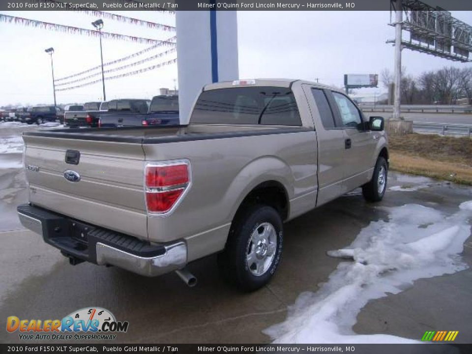 2010 Ford F150 XLT SuperCab Pueblo Gold Metallic / Tan Photo #2