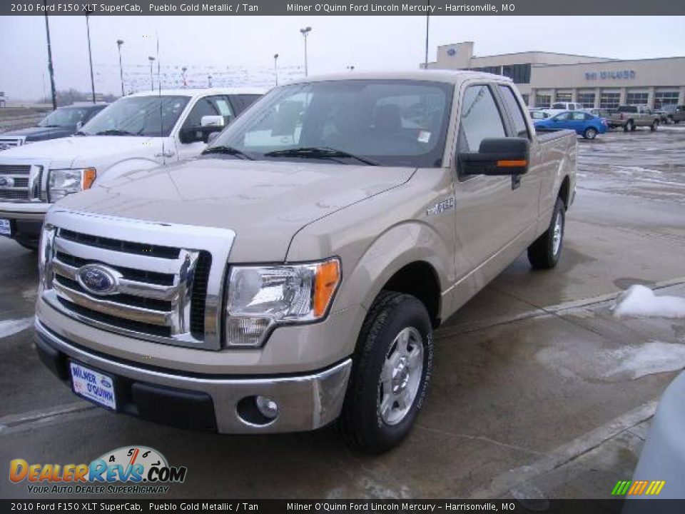 2010 Ford F150 XLT SuperCab Pueblo Gold Metallic / Tan Photo #6