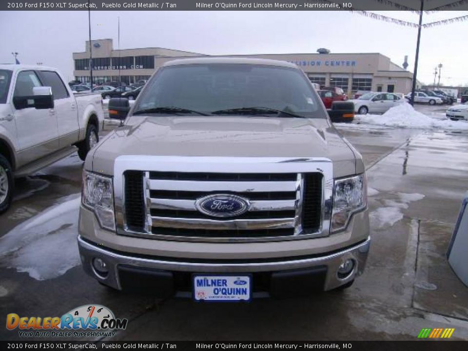2010 Ford F150 XLT SuperCab Pueblo Gold Metallic / Tan Photo #7