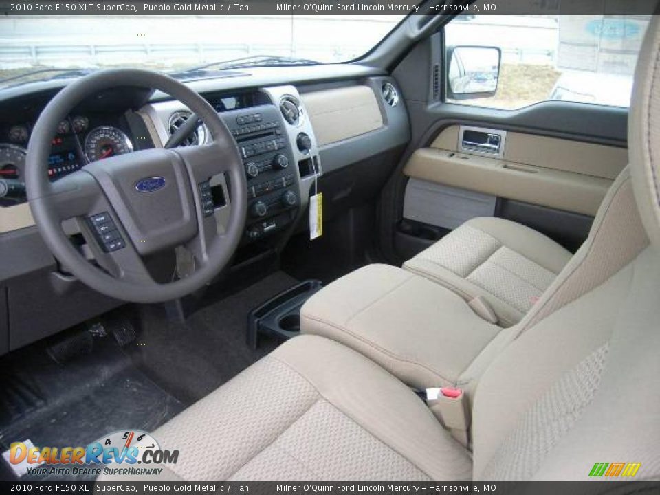 2010 Ford F150 XLT SuperCab Pueblo Gold Metallic / Tan Photo #14