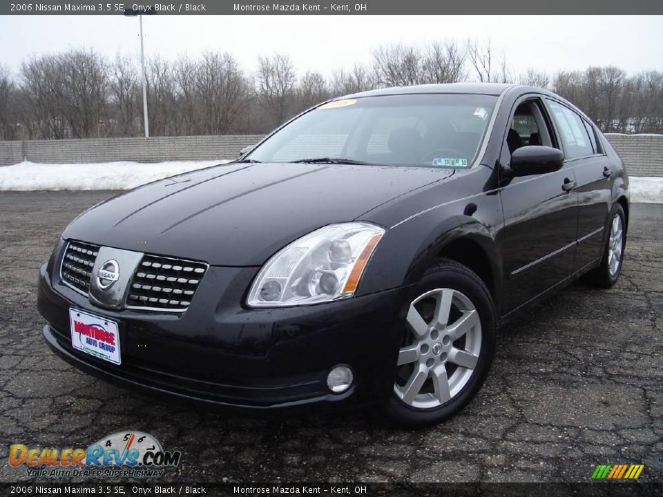 2006 Nissan Maxima 3.5 SE Onyx Black / Black Photo #1